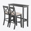 Superbe ensemble de table à manger 3 pièces pour des espaces de salle à manger harmonieux, idéal pour les rassemblements décontractés et formels-2135459881-2135459879