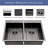Drop In Double Bowl Kitchen Sink