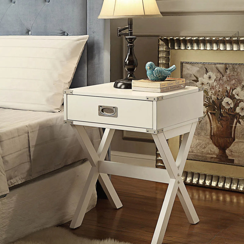 Table d'appoint Babs, Blanc