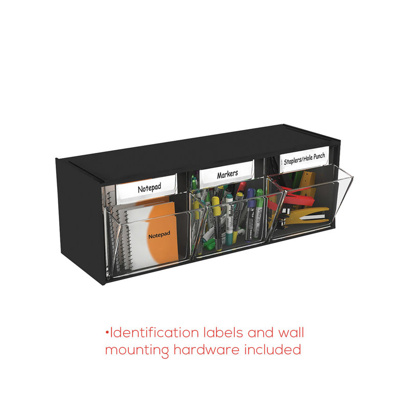 Deflect-O Corporation Deflect-o® Tilt Bin™ Horizontal Interlocking Stora Plastic Bin