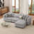 Tissu gris