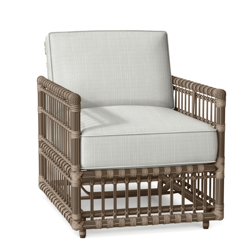 Newport Woven Spring Lounge - Burlap, Welt, Verona Silver, Newport #66 Burlap