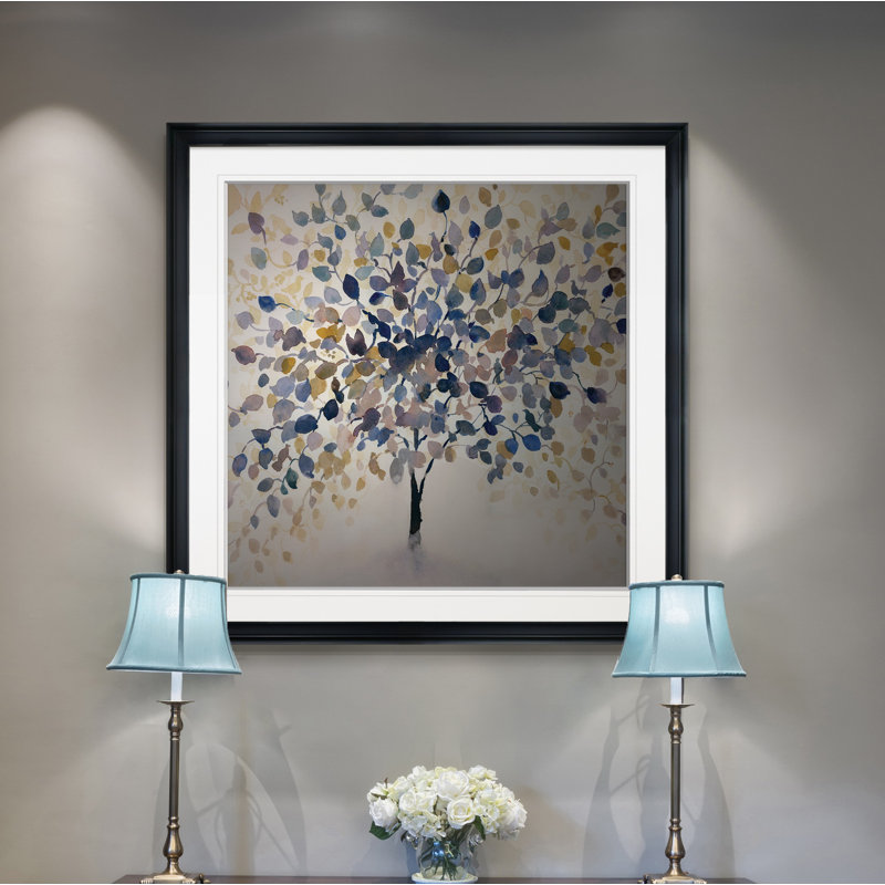Armoni «Past Autumn», peinture, H 28 po x l 28 po, Impression encadrée, Black