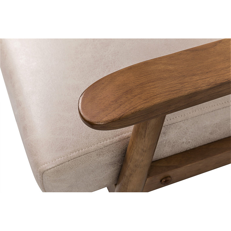 Fauteuil de style moderne Mid-Century de 25,38 po de largeur