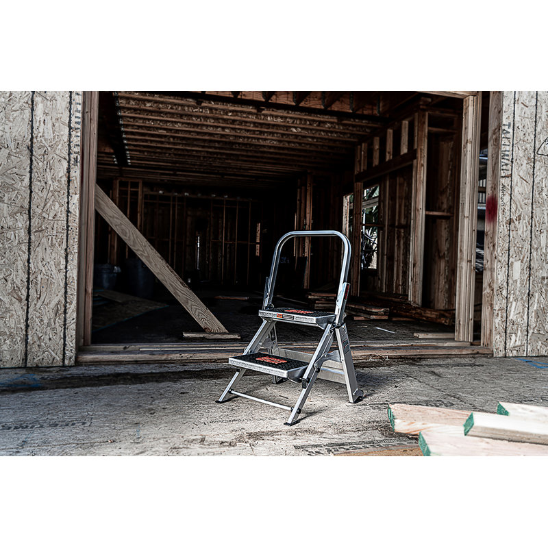 2 - Step Aluminum Lightweight Folding Step Stool