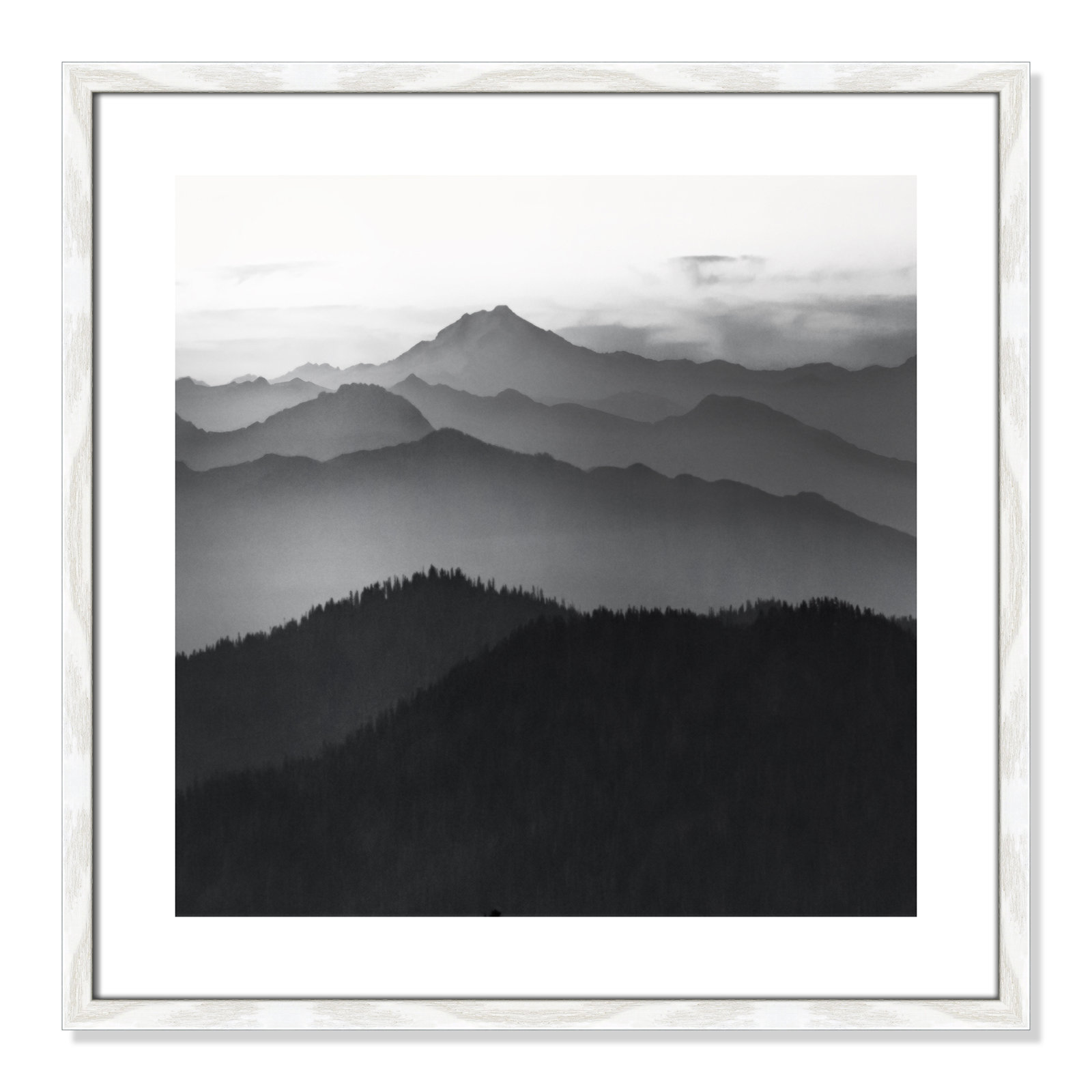 Cascades by Danita Delimont, 23.5" H x 23.5" W x 0.75" D, White Framed