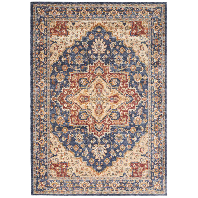 Tapis bleu, Rectangle 5 pi 3 po x 7 pi 6 po