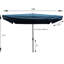 Parasol de plage rectangulaire inclinable avec manivelle Shelsea 120 po x 78 po inclus-1188296137