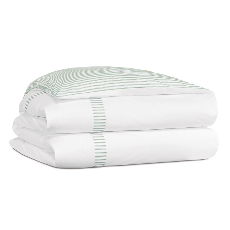 Housse de couette Blass Ticking par Alexa Hampton, Housse de couette grand, Feuille