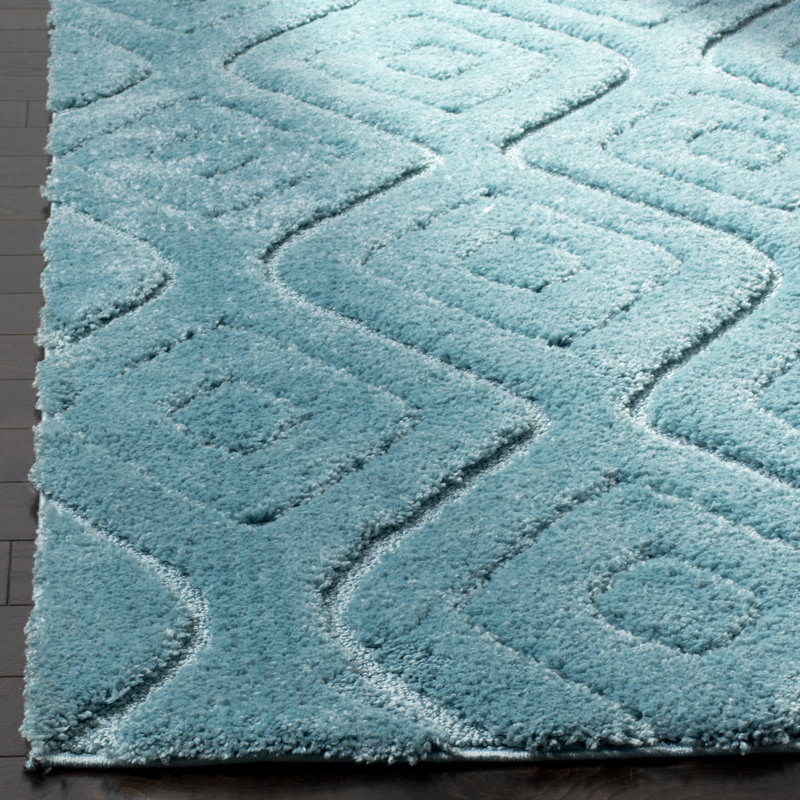Ashburnham Olympia Shag Performance Geometric Rug, Rectangle 6'7" x 9'2"