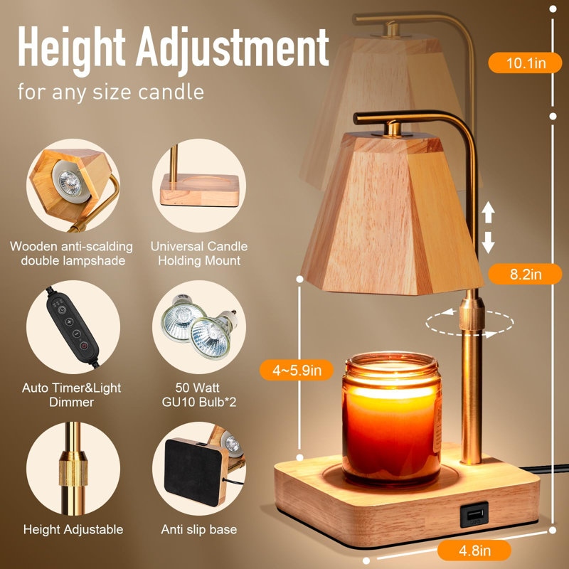 Carreras Wood Tabletop Wax Warmer