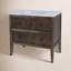 Meuble-lavabo à 2 tiroirs en marbre foncé 36 po Keaton