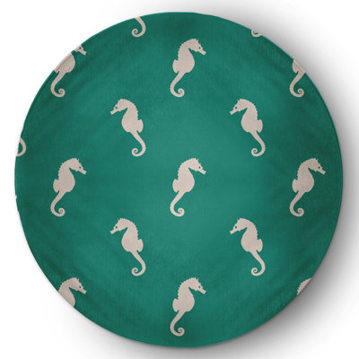 Tapis intérieur / extérieur en chenille tissé à la machine Bollman - vert / blanc