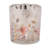 Frosted Wildflower Print Votive Holder