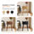 Round End Table with Solid Wood Legs-1350553355