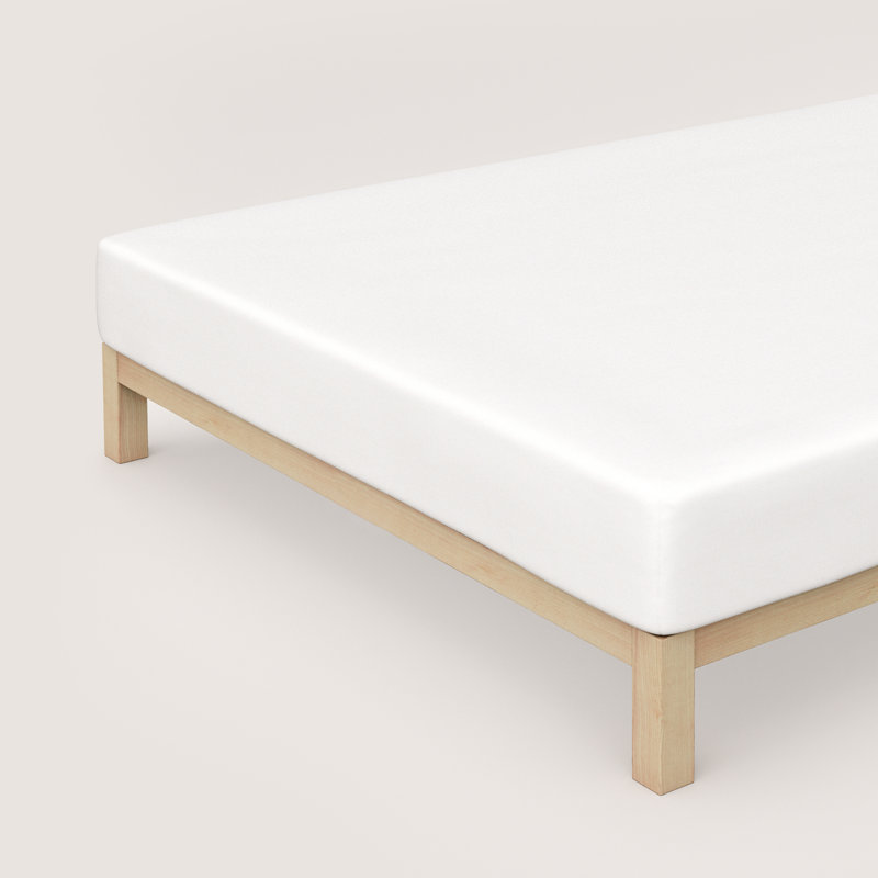 100% Cotton Percale Fitted Sheet, White, 200 x 200 cm