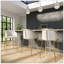 Tabouret de bar 31 po 31 po, similicuir blanc avec structure en acier doré, 1 pièce