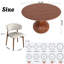 Otelia 4/6/8 Person Solid Wood Dining Set-1179989260-1179989299