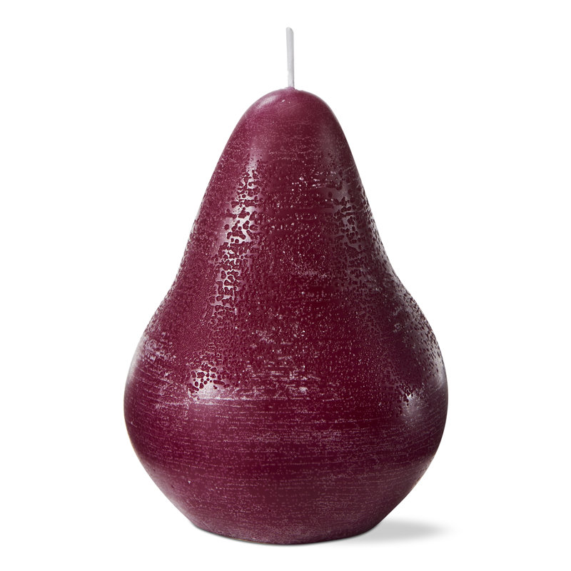 Bougie poire vert clair, Aubergine