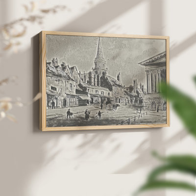 Vintage Sketch Work-XXXVI -Framed Print - Restickable
