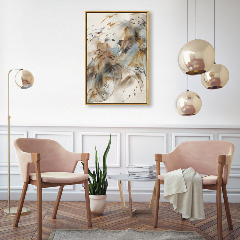 Mindfulness Print by Oliver Gal, 37"H x 25"W, Gold Floater Frame