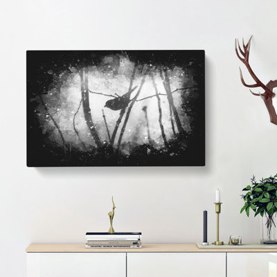 Bird On A Branch - Wrapped Canvas