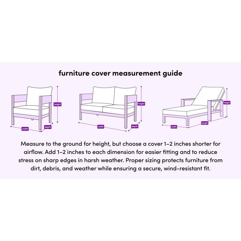 Outdoor Patio Dining Set Cover, 140" L x 80" W x 29" H