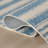 Vion Coastal Striped Machine Printed Washable Rug-119633320