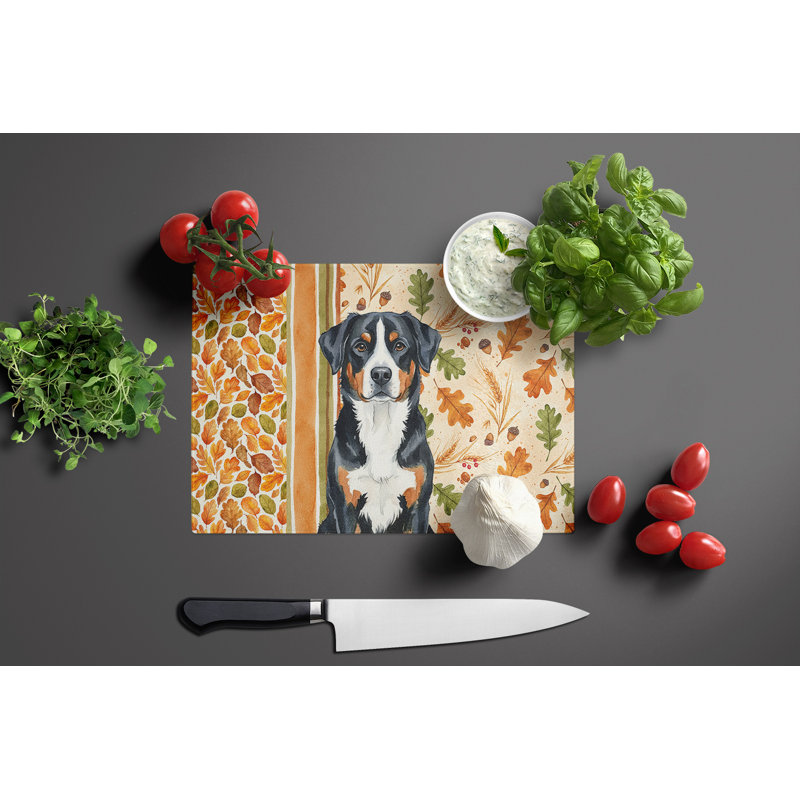Planche à découper en verre héritage pour chien