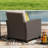 Patio Wicker Sofa Chair with Cushions -351874346