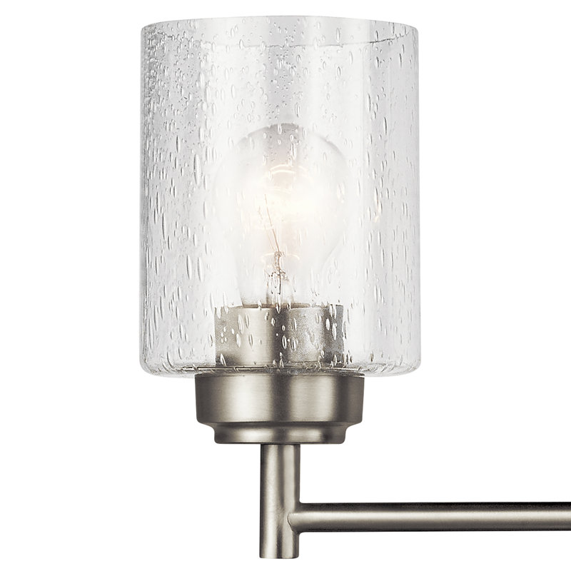 Éclairage pour salle de bain 4 lumières Winslow, Nickel brossé