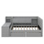 Lit de jour simple tapissier avec tiroirs, tablettes, armoires rabattables et table d'appoint-795280141