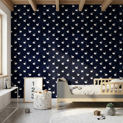 Papier peint fantaisie Swan