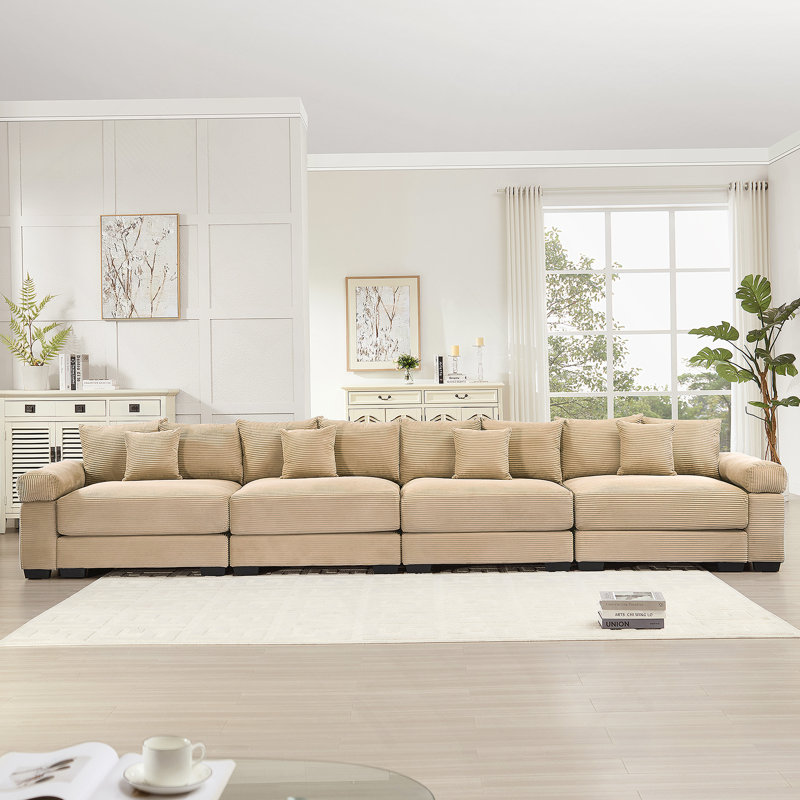 Canapé modulaire surdimensionné 170 pouces Cloud, Chameau