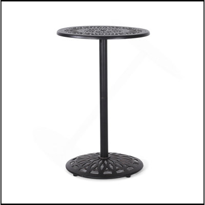 Table de bar d'extérieur durable en fonte d'aluminium avec élégance pour une utilisation polyvalente sur le patio