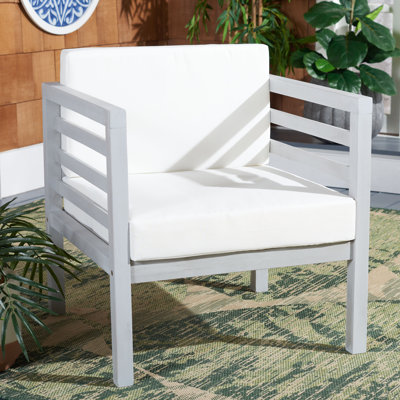 Chaise de patio avec coussins Kinnell