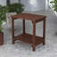 Table de bout en bois massif avec rangement Mcginnis
