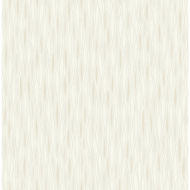 Papier peint Ikat Wavers de Seabrook Designs, Albâtre métallique / amande
