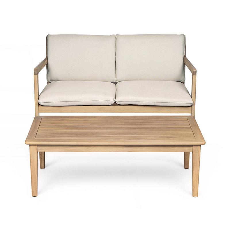 Causeuse d'extérieur avec table basse