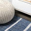 Tapis intérieur / extérieur bleu / ivoire London-1311643507