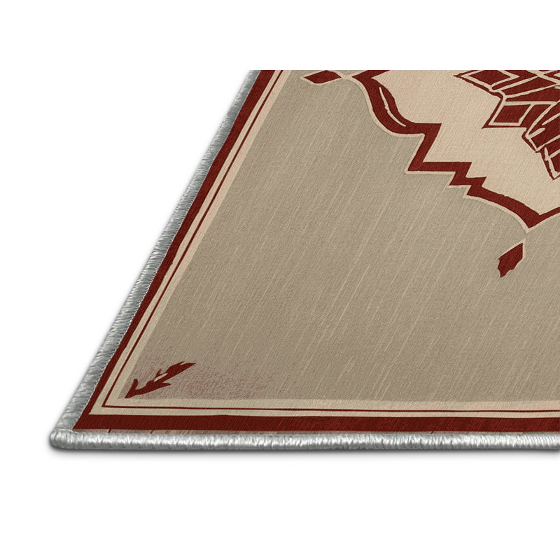 Elemental Grid Rug, Square 5'
