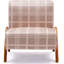 Chaise d'appoint rembourrée avec pieds en bois-1331410856