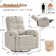Beonka Chenille Power Swivel and Glider Rocker Recliner Chair and USB Port