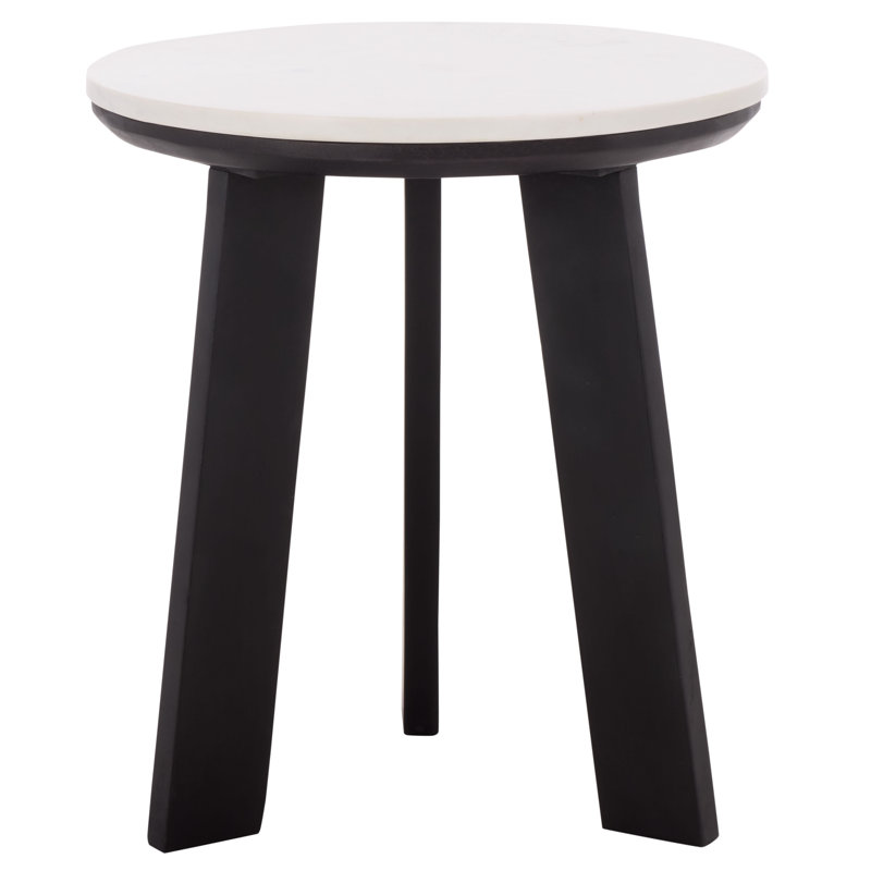 Sanji Round Accent Table, Black