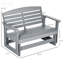 Banc de balancelle d'extérieur, chaise de patio pour espace de vie