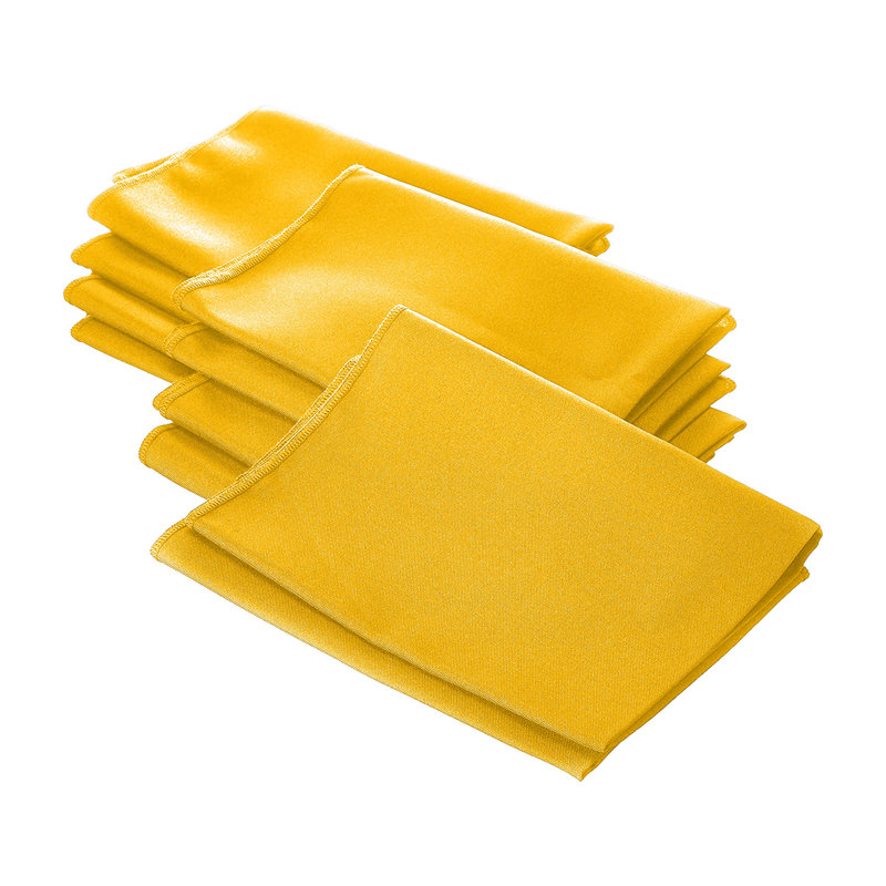 Polyester Square Napkin - Basics by Wayfair™, Dark Yellow, Set of 10