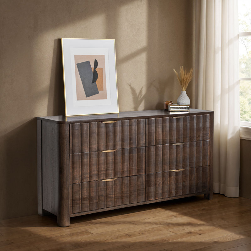 Baylee 6-drawer Mango Wood Dresser