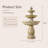 3-Tier Outdoor Water Fountain