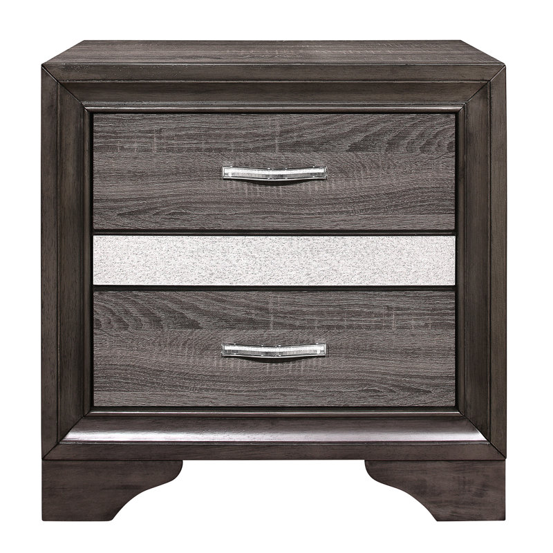 Table de chevet tendance pour chambre à coucher - Faux, compartiment caché, sans assemblage moderne avec étui à bijoux 26 po x 16,5 po x H 26 po, assemblage, meubles