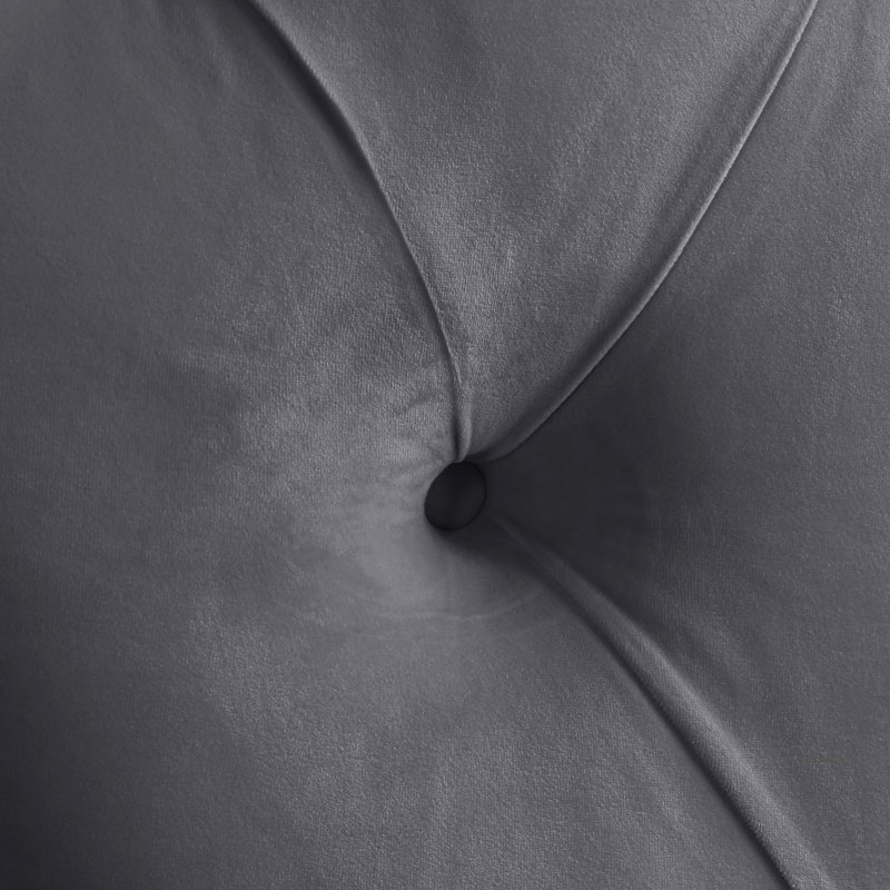 Kira Dympha Velvet Bed, Grey Velvet, King
